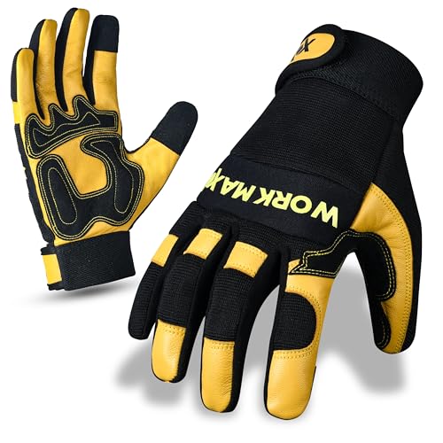 -  WORKMAXX Gardening Working Gloves Garden Thorn Proof Flexible Heavy Duty
