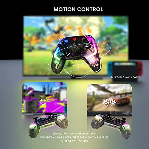 - GameSir T4 Kaleid Transparent PC Controller | Wired Gaming Controller for PC/Switch/Android TV Box, Plug and Play Gamepad Joystick | Hall Effect Sticks/Analog Triggers | 3.5mm Audio Jack -