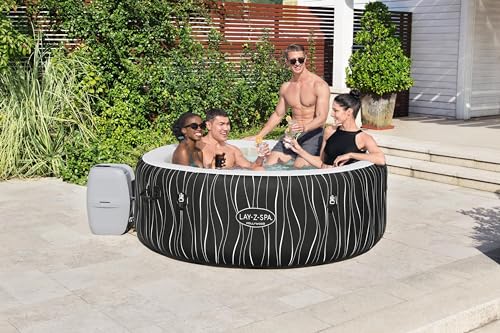- Lay-Z-Spa Hollywood Luxe | AirJet Inflatable Hot Tub | LED Lights | 4-6 person -