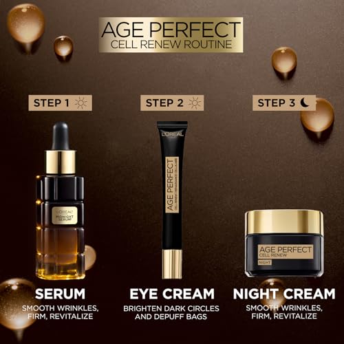 - L'Oreal Paris Midnight Serum Cell Renew | Age Perfect Anti-Oxidant -