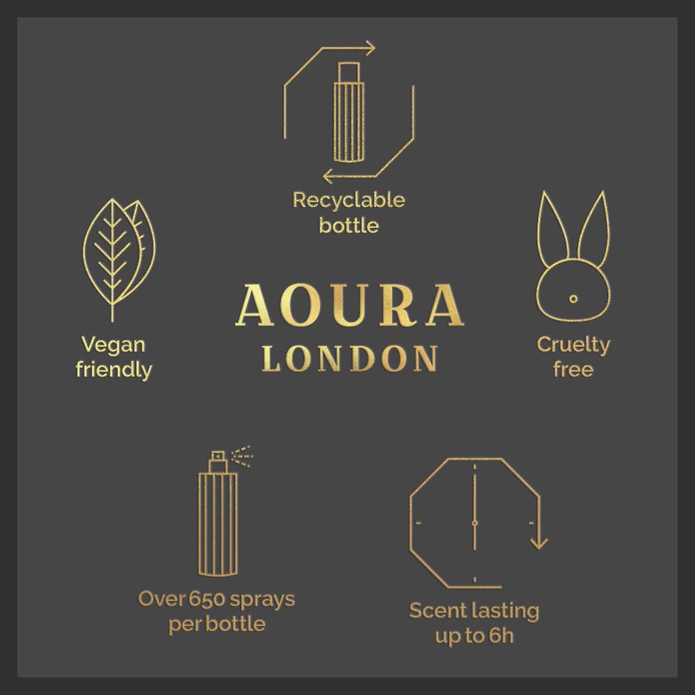 Aoura London Womens Pretty Woman, Paradise Bliss, Love Rush Body Mist Mixed Fragrance Spray 220ml Bundle (Pack of 3)