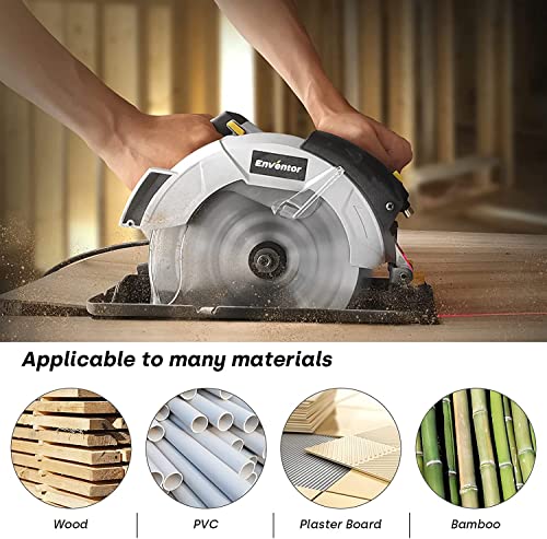 - Enventor Circular Saw | 1200W 5800RPM Pure Copper Motor Electric Circular Saws -