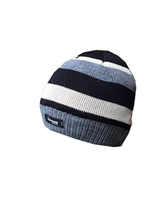 - RockJock Boys Striped Thinsulate | Thermal Beanie | Fleece Lined -