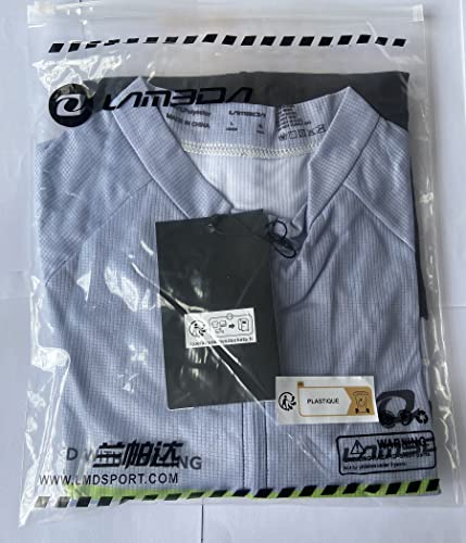 - LAMEDA Cycling Jersey | Mens Short Sleeve Top Bike Shirt | Summer Grey -