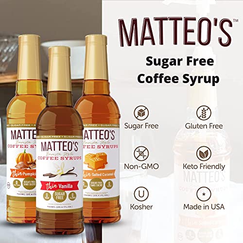 - Matteo's Sugar Free Coffee Flavoring Syrup | Cookie Dough -