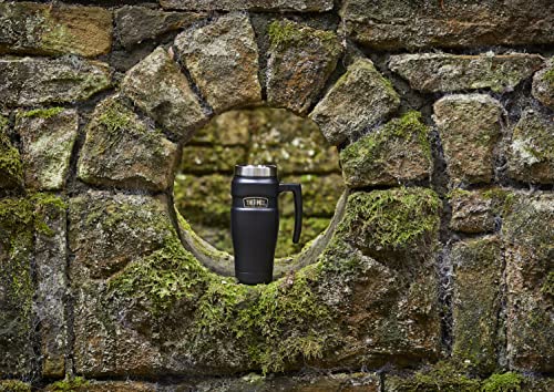 - Thermos Stainless King Travel Mug | Matt Black | 470 ml -