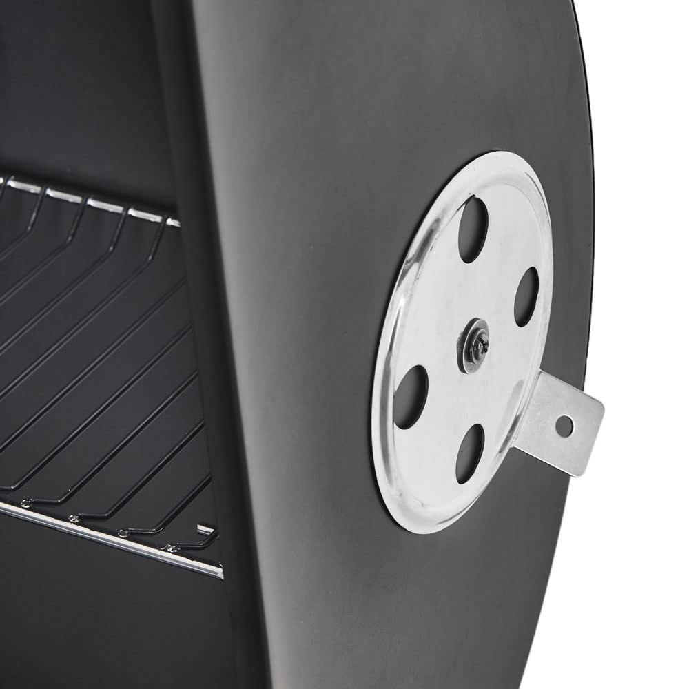 - Wilko Oil Drum Charcoal BBQ Grill - With Lid Cover - Chrome Plated Steel Cooking Grid