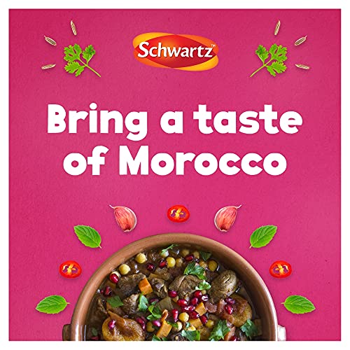 - Schwartz Moroccan Seasoning 40 G | Jar | Pack of 6 | Expertly Blended Mix of Roasted Cumin, Cinnamon & Mint | Great for Marinating Chicken or Lamb -