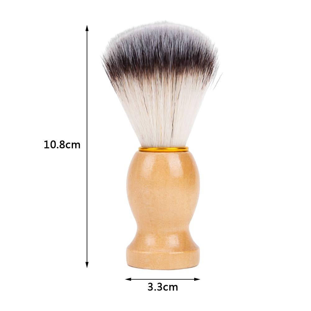 - Redwestmelon Shaving Brush | Shaving Brush with Elegant Wooden Handle -