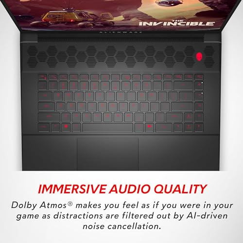 Alienware m16 AMD Gaming Laptop | 16" QHD+ (2560 x 1600) 240Hz | AMD Ryzen 9 7845HX | NVIDIA GeForce RTX 4070 | 16 DDR5 RAM | 1 | Dark Metallic Moon | Per Key AlienFX RGB keyboard - UK