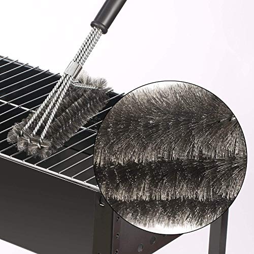 Coocnh Barbecue Brushes,Grill Brush,BBQ Brush for Grill,18" Grill Brush - Stainless Steel Brush w/Wire Bristles 3-in-1 Grill Cleaner Provides Effortless Cleaning