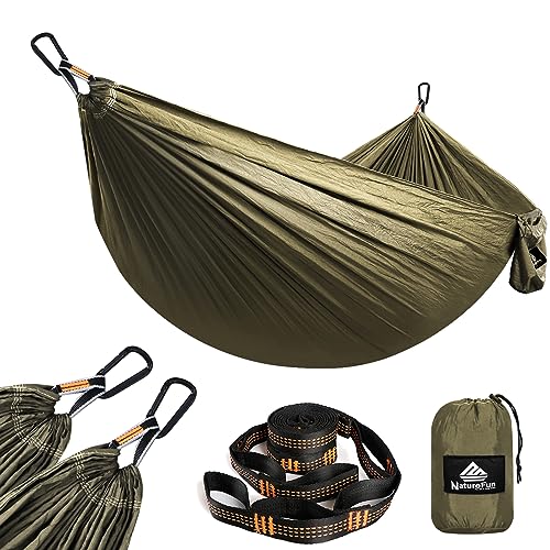- NATUREFUN Ultra-Light Travel Camping Hammock | 300kg Load Capacity,(275 x 140 cm) -