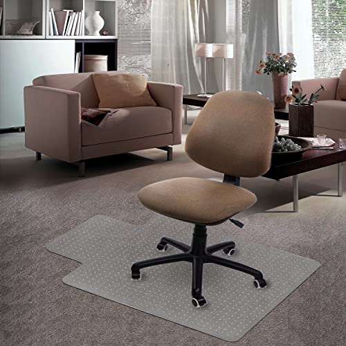 - Kuyal Carpet Chair Mat | 48" x 36" | PVC Home Office Desk Chair Mat For Floor Protection -