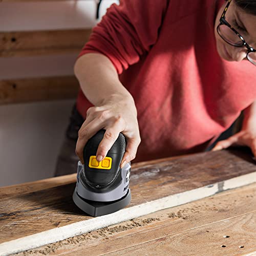 - JELLAS Detail Mouse Sander 220W | Compact Sander Machine for Wood | 13,000 RPM Sanders with Dust Collection | 12PCS Standard Sandpapers -