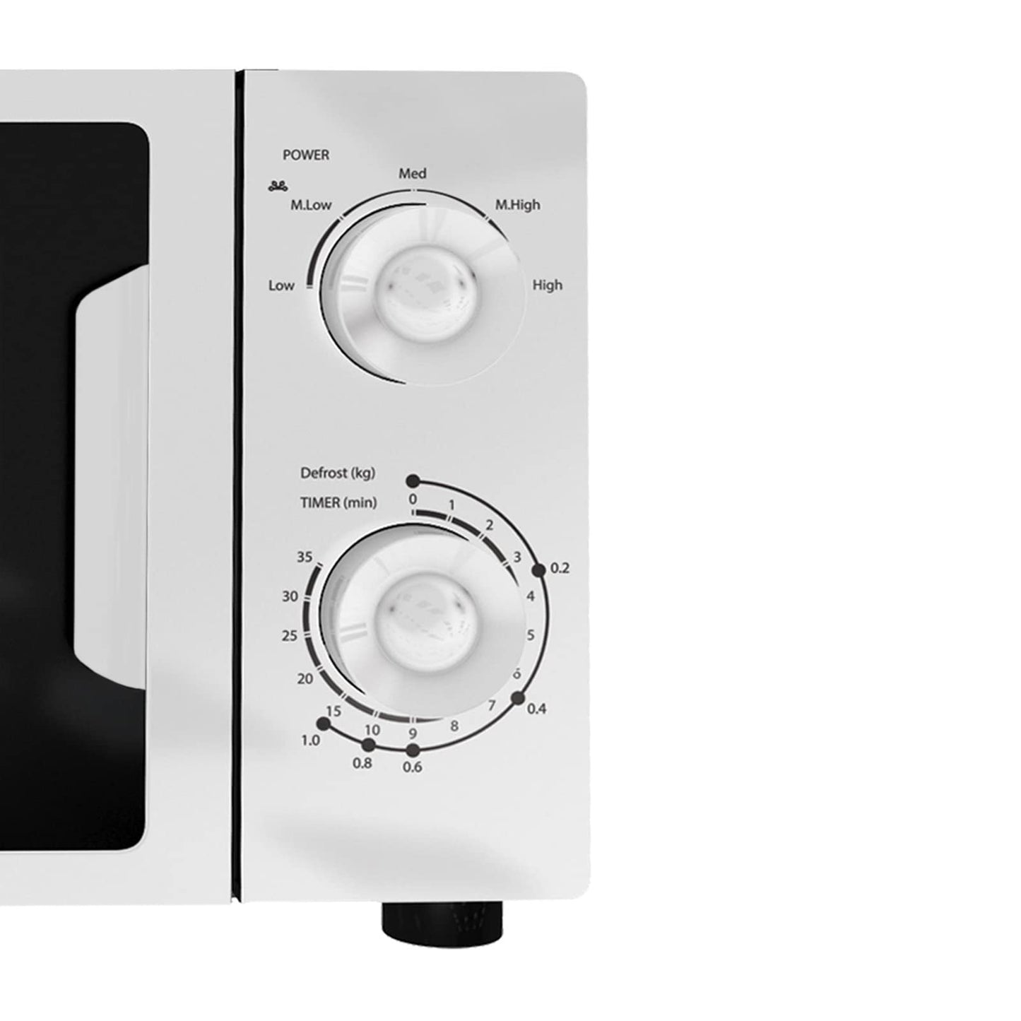 - SIA FAM21WH 20L White Microwave | Freestanding | Analogue Dials | 700W -