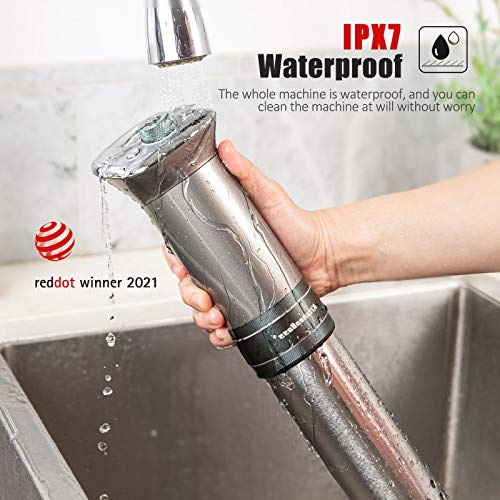 - KitchenBoss Sous Vide Cooker Ultra-Quiet Immersion-Circulator | Color LCD Recipes | G320 Pro Silver Machine Brushless DC Motor -