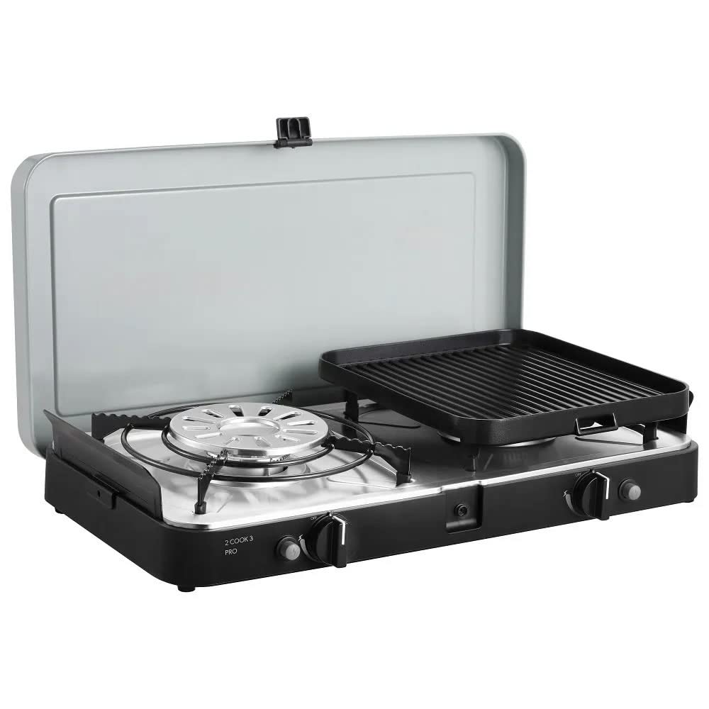 Cadac 2 Cook 3 Pro Deluxe QR Camping Stove, Grey