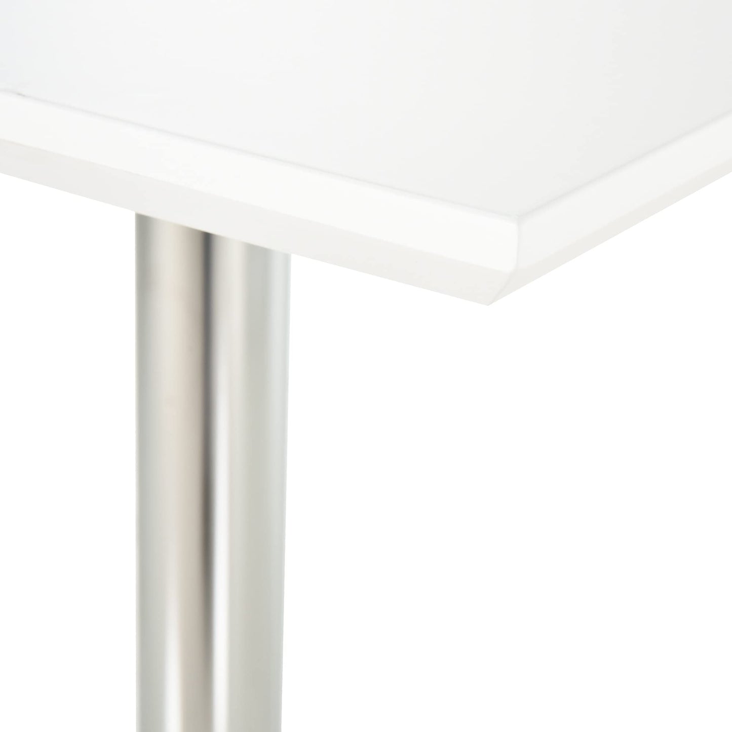 - HOMCOM Square Height Adjustable Bar Table Counter Pub Desk | With Metal Base For Home Bar -