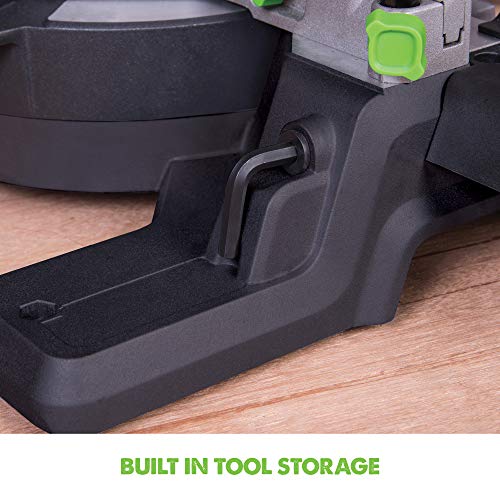 - Evolution Power Tools F210SMS Sliding Mitre Saw | Multi-Material Cutting | 45 Degree Bevel | 50 Degree Mitre | 230 mm Slide | 1200 W | 230 V -