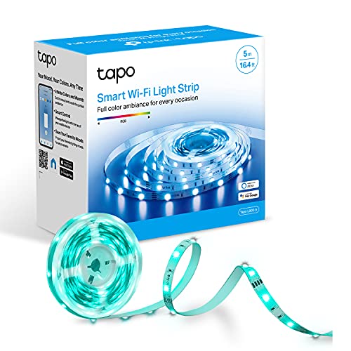 - Tapo Smart LED Strip Light | 5m | WiFi App Control RGB Multicolour LED Lights -