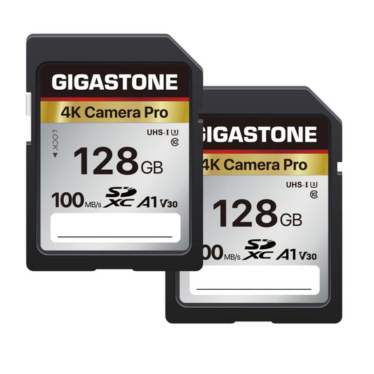 - Gigastone SD Card 128GB 2-Pack | High-Speed 128GB SD Card 4K Ultra HD (UHD) Video Memory Card -
