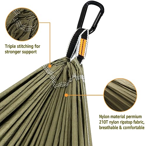 - NATUREFUN Ultra-Light Travel Camping Hammock | 300kg Load Capacity,(275 x 140 cm) -