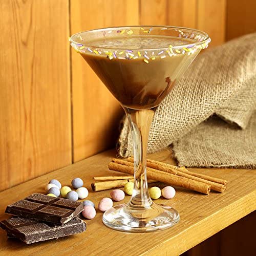 bar@drinkstuff Essence Martini Cocktail Glasses 175ml - Set of 6 - Gift Boxed Classic V Shaped Martini Glasses for Serving Cocktails