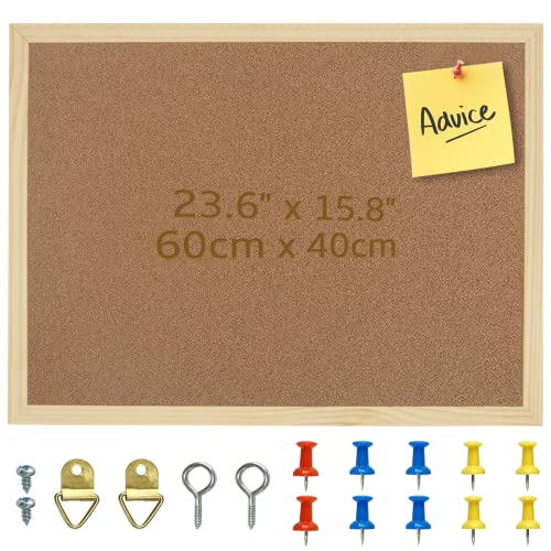 - OWLKELA 60X40cm Thicken Cork Board | Notice Pin Board | Memo Board -