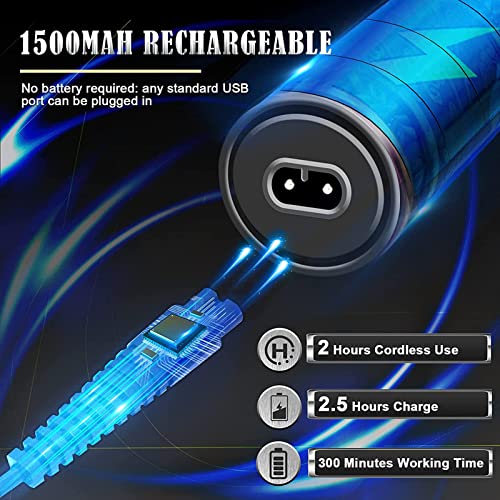 - Hair Clippers Beard Trimmer for Men | Professional Cordless Hair Trimmer T-Bladeds Outliner -