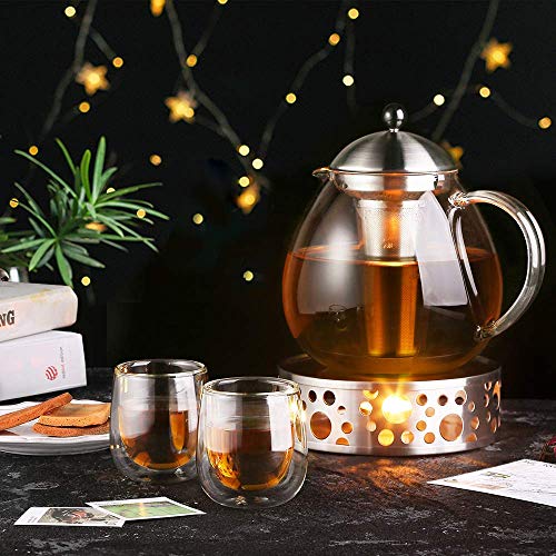 - Glastal Double Walled Espresso Coffee Glass | Glasses for Tea Dessert 100ml (4oz) Set of 2 -