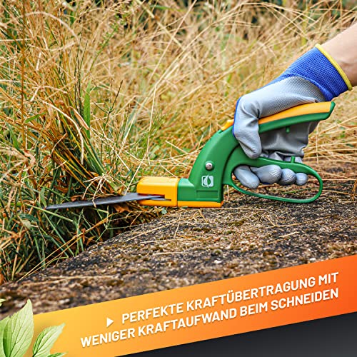 - GRÜNTEK Grass Shears | SWIFT | 380 mm TEFLON 360° Rotating | Teflon Coated -