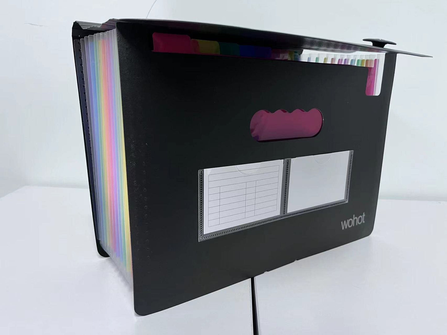 Amaza 24 Pockets Expanding File Folder with 3 Zip File Bags, Expanding File Organisers, Accordion Folder, Accordion File Organiser, Expandable File Folder (Can Hold Approximately 3000 Sheets)