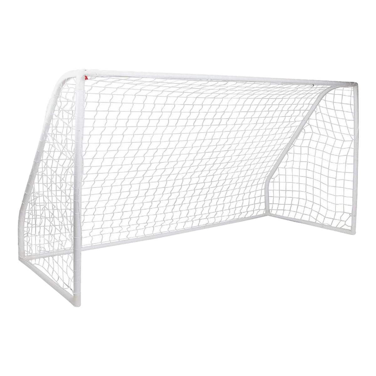 Charles Bentley Kids Junior 8ftx4ft Plastic Portable White Football Goal Inc. Net