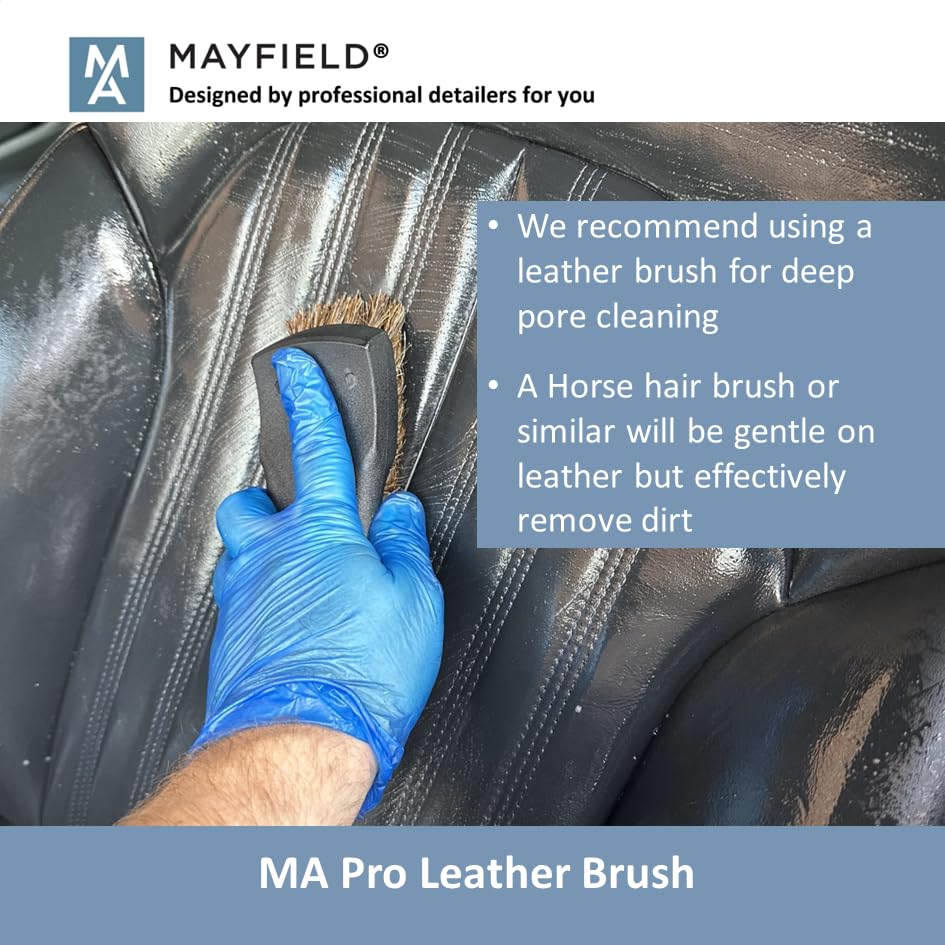 Car Leather Cleaner – 500ml - Effective, Gentle, Matt Finish, Blended Formula, Perforated, Cracked, Stitching…