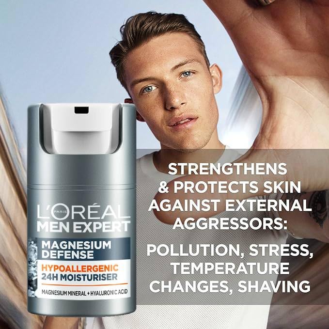 - L'Oreal Men Expert Sensitive Skin Moisturiser | 24H Daily Mens Moisturiser -