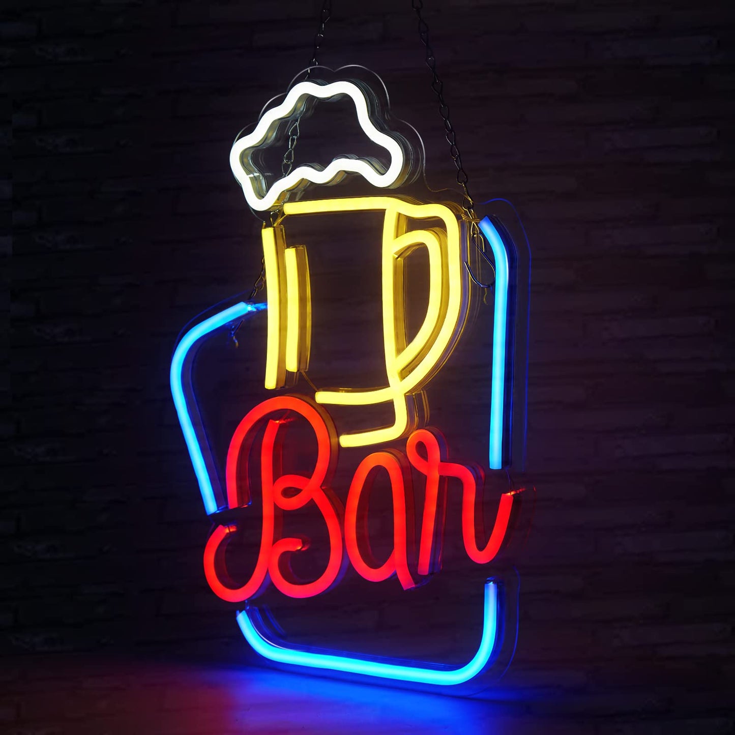 - FITNATE Neon Bar Sign | LED Neon Light Sign USB Powered Decorative Bar -