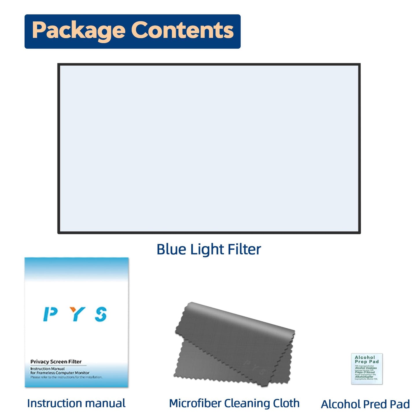 - PYS 24 Inch Blue Light Blocking Screen Protector | Computer Monitor Removable 16:9 Aspect Ratio 24" 23.8"-