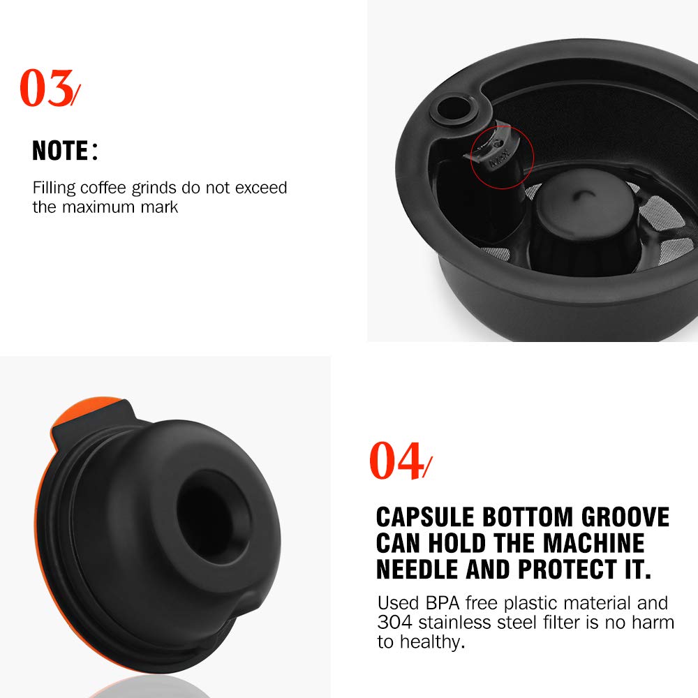 - RECAFIMIL Reusable Coffee Filter | Refillable Coffee Capsules Pods -