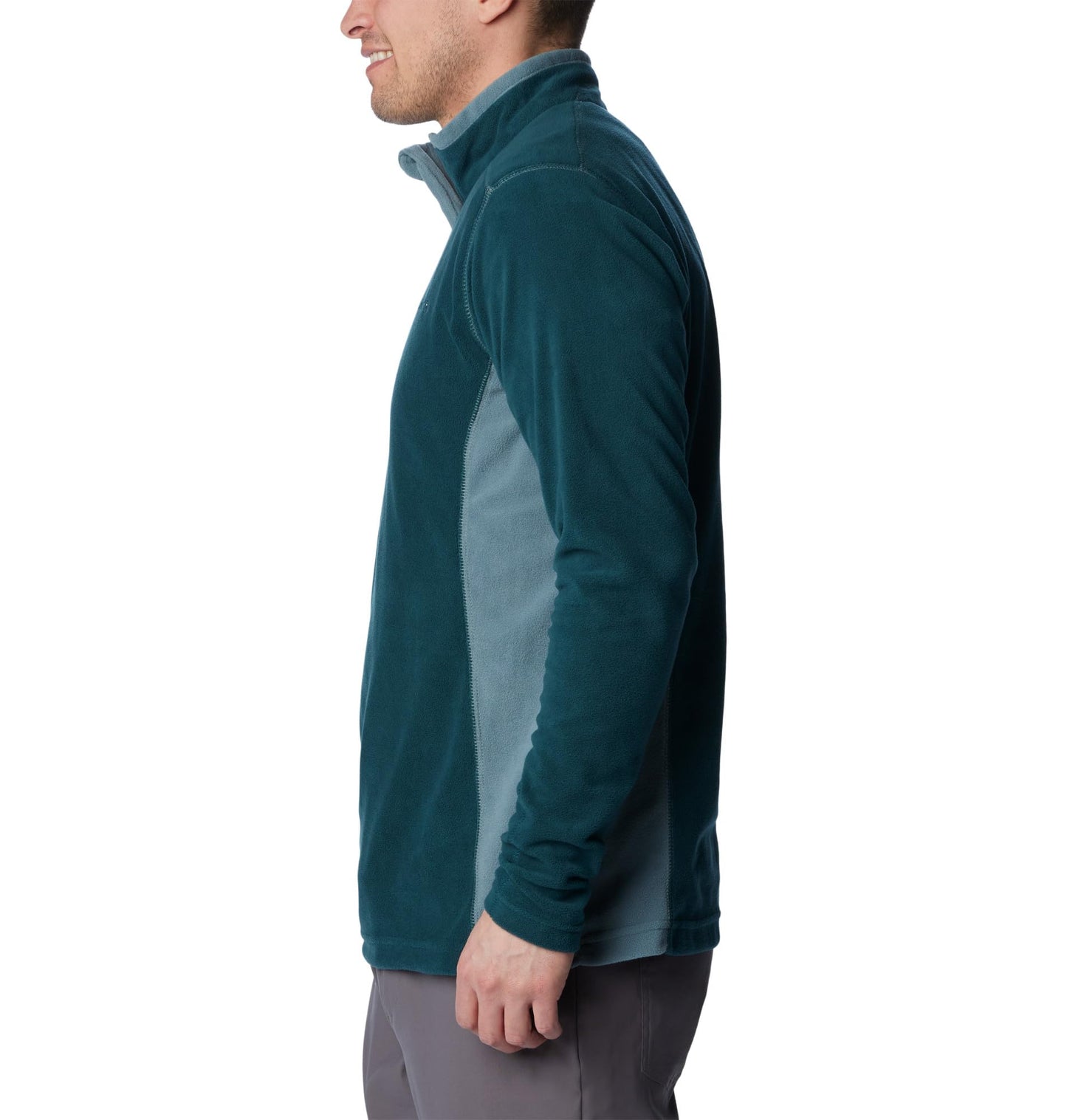Columbia Men's Klamath Range 2 Half Zip Fleece Pull Over, Night Wave x Metal, Size M