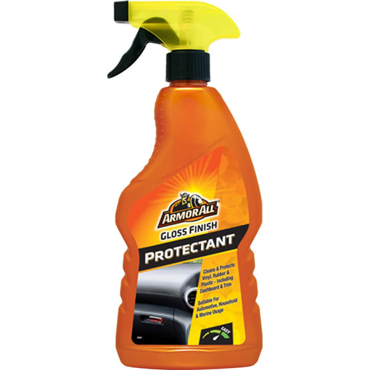 Armor All, Gloss Finish Protectant 500 ml, Cleans and Polishes Dashboard and Trims, Protects and Restores Surfaces, Suitable for Plastic, Rubber and Vinyl, Ideal for Car Detailing, Made in the UK