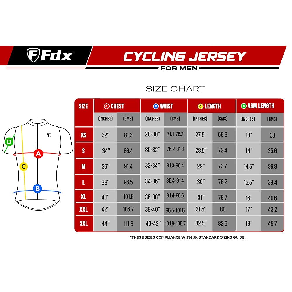 - FDX Men’s Cycling Jersey | Half Zipped | Half Sleeves -