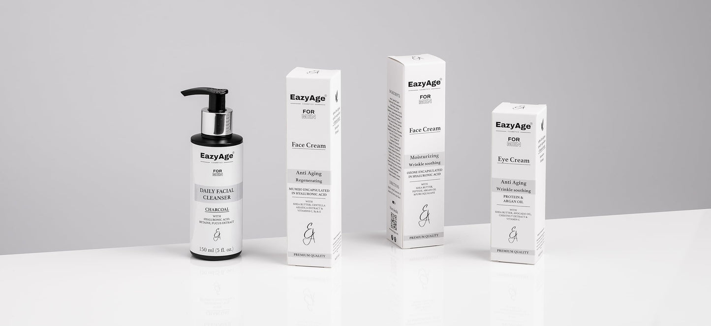 - EazyAge | Anti-Aging Face Cream for Men | Night Skin Regeneration | Men's Moisturiser | Mumijo Shilajit, Hyaluronic Acid | Reduces Wrinkles, Dark spots, Redness, 50ml -
