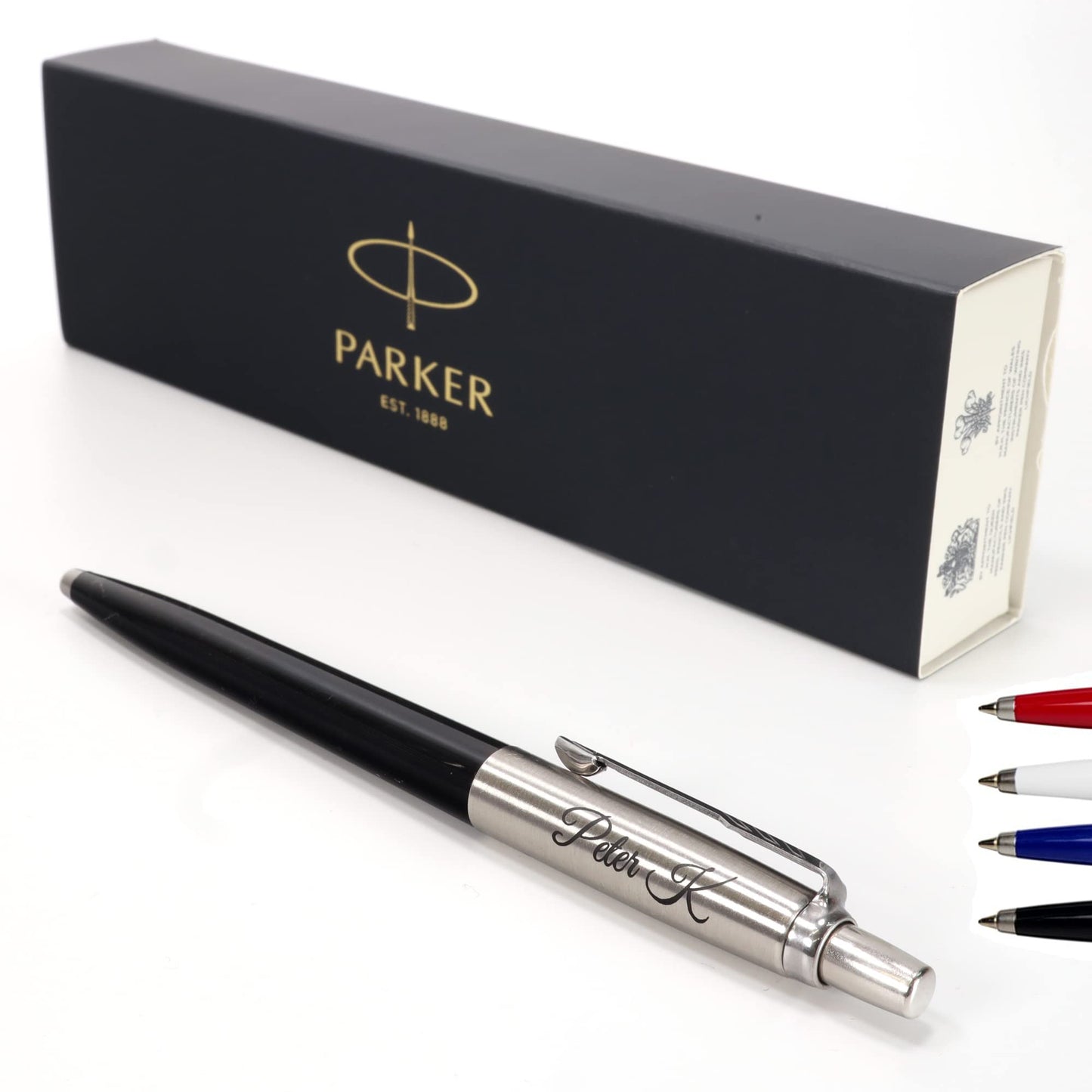 - Personalised Custom Parker Jotter Pen + Gift Box -