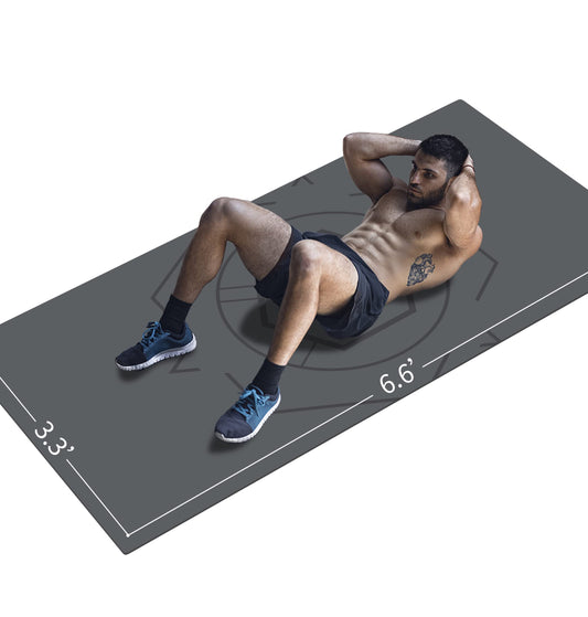 - LaiEr Yoga Mat Extra Size TPE Exercise Mat for Men | Non Slip Mat for Workout -