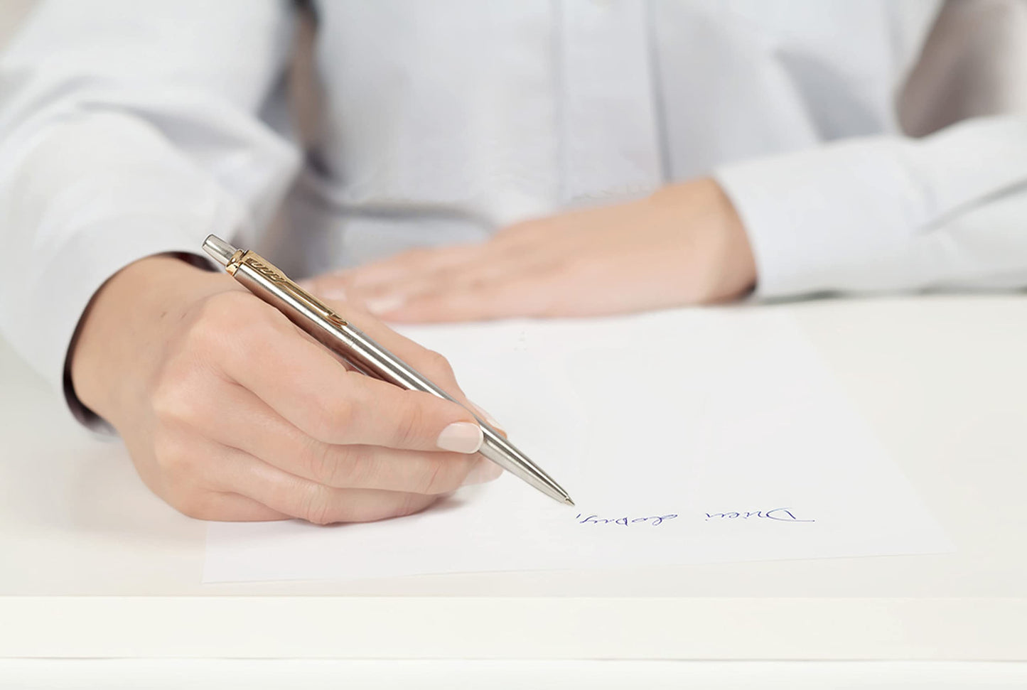 - Personalised Engraved Premium Parker Jotter | Stainless Steel Gold -