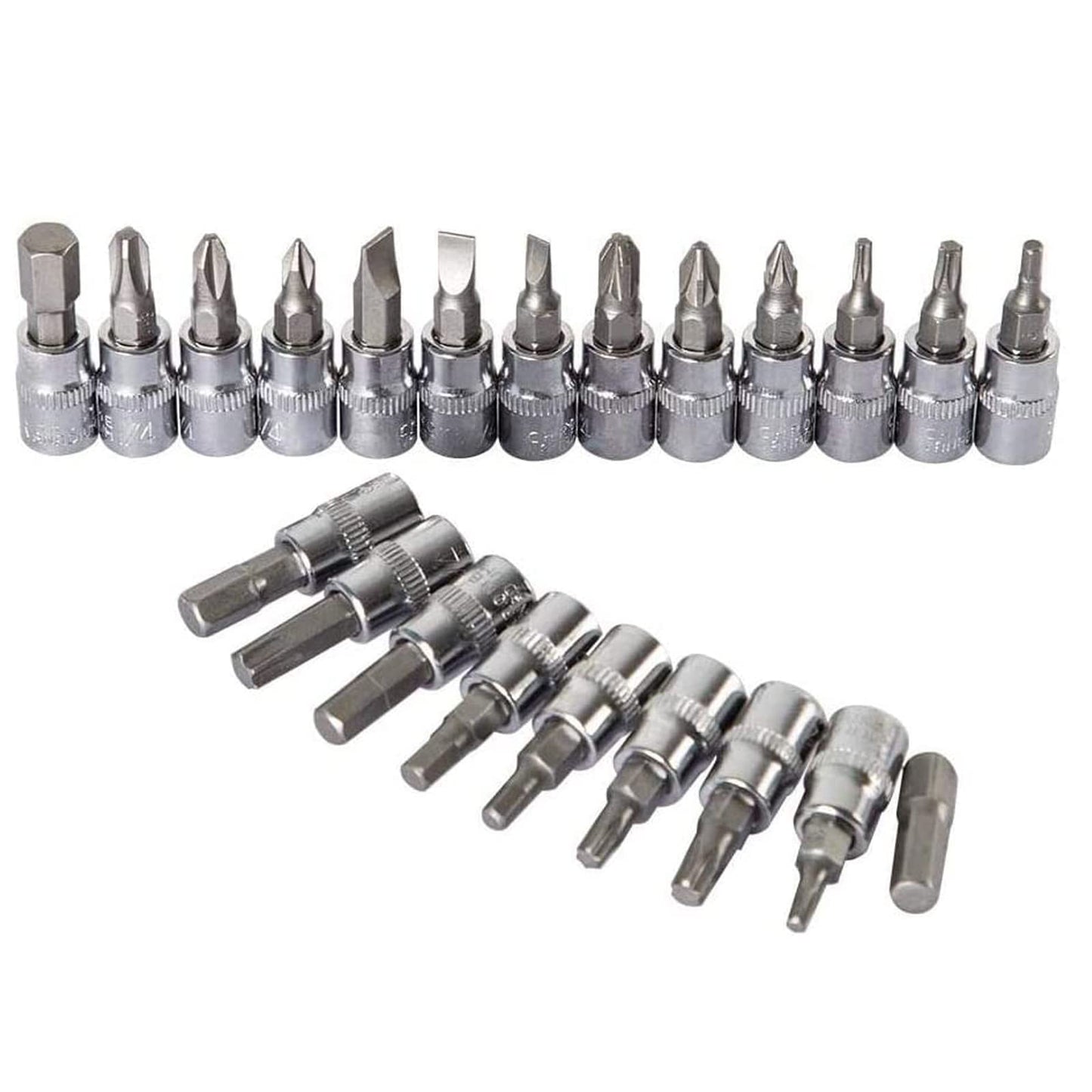 - LUOWAN 46 Piece 1/4 Inch Drive Socket Set -