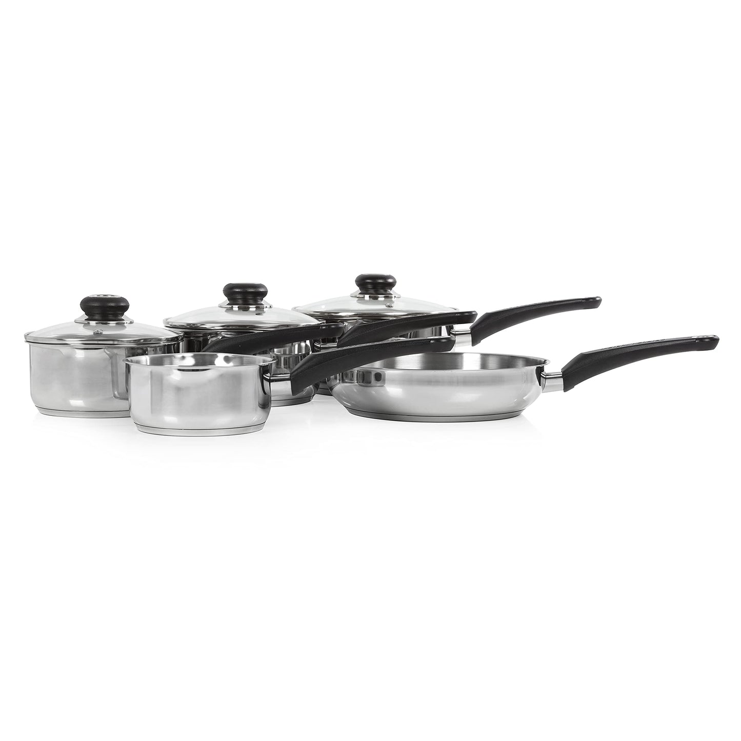 - Morphy Richards 970002 | Induction Frying Pan and Saucepan Set With Lids -