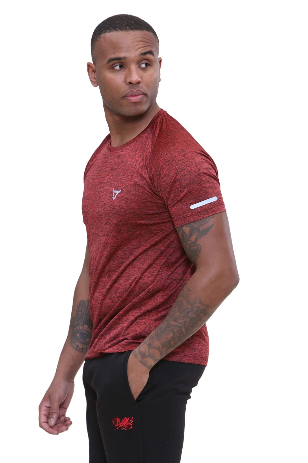 - Pack of 3 Mens Short Sleeve T-Shirts | Workout | Athletic Fit | Moisture Wicking | Fast Drying -
