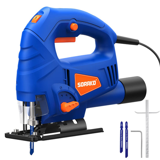 - SORAKO Jigsaw | 600W Electric Jigsaw Tool | 800-3000SPM Cutting in Wood 60mm -