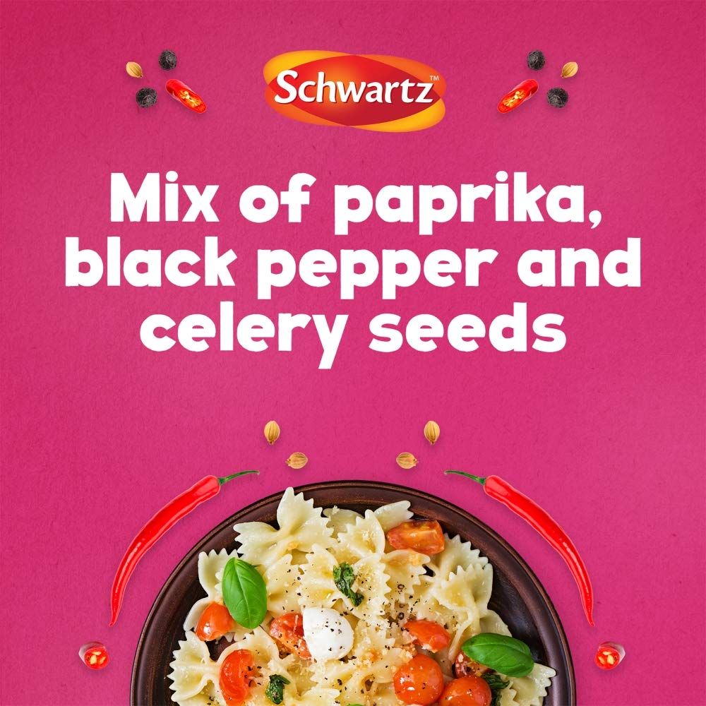- Schwartz Season All Salt | Paprika and Pepper 70 G | Jar | Pack of 6 | Expertly Blended with Paprika, Black Pepper & Celery Seeds -